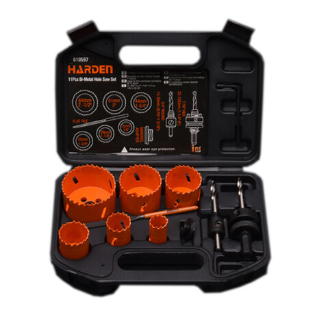 JUEGO DE SIERRA COPA HSS 11 PIEZAS HARDEN ++ Sin color