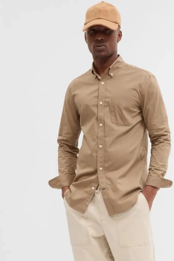 Camisa Slim Stretch Poplin Hombre Beachwood