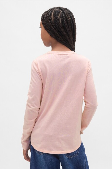 Remera Lentejuelas Niña Pure Pink