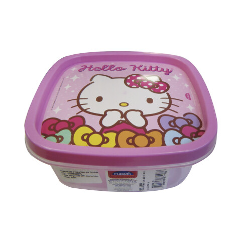 Pote Plástico Hello Kitty con tapa de 580 ml U