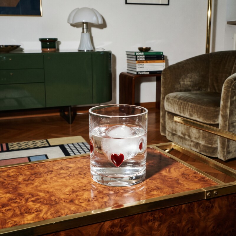Vaso de vidrio Corazón Vaso de vidrio Corazón