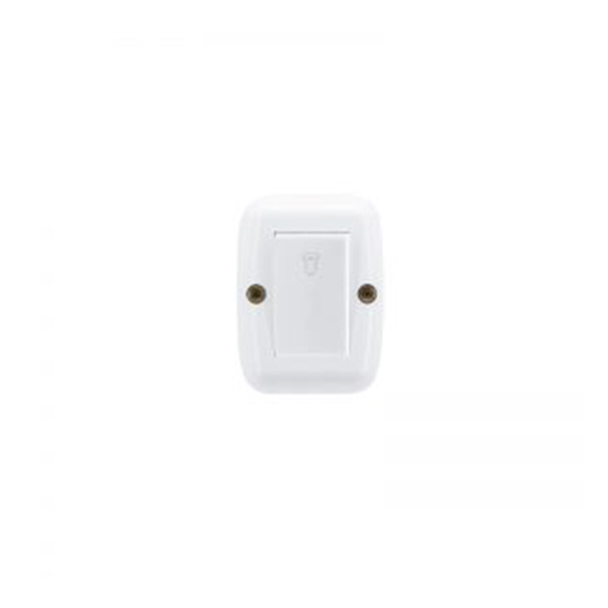 Caja exterior 1 módulo c/ 1 pulsador timbre blanco - M47214 