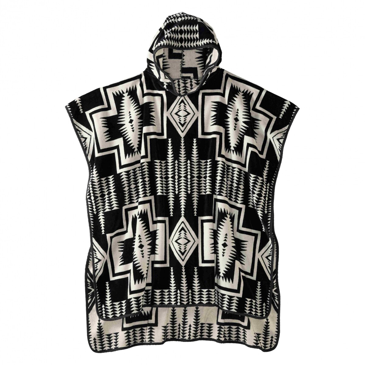 TOALLA CON CAPUCHA EN JACQUARD 