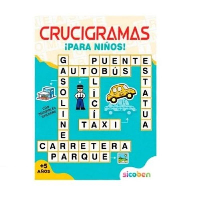 Libro crucigramas para niños - Azul Libro Crucigramas Para Niños - Azul