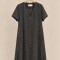 Vestido Polonio Denim Negro