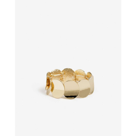 Pulsera Elástica Chapones Metal Dorado