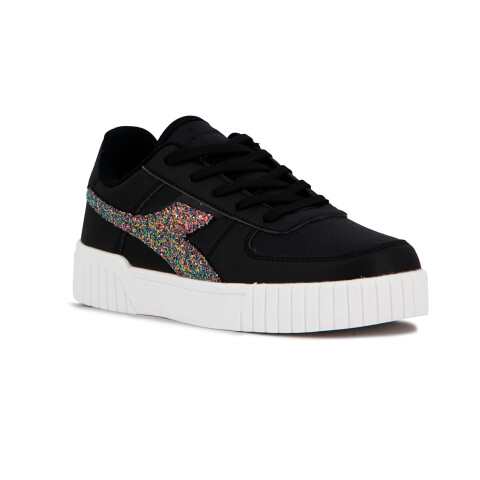 Championes Mujer Diadora Bampu Negro-Rosado