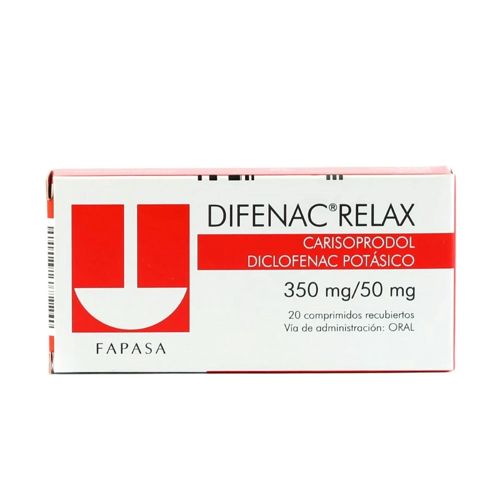 DIFENAC RELAX CJ X 20 COMPRIMIDOS