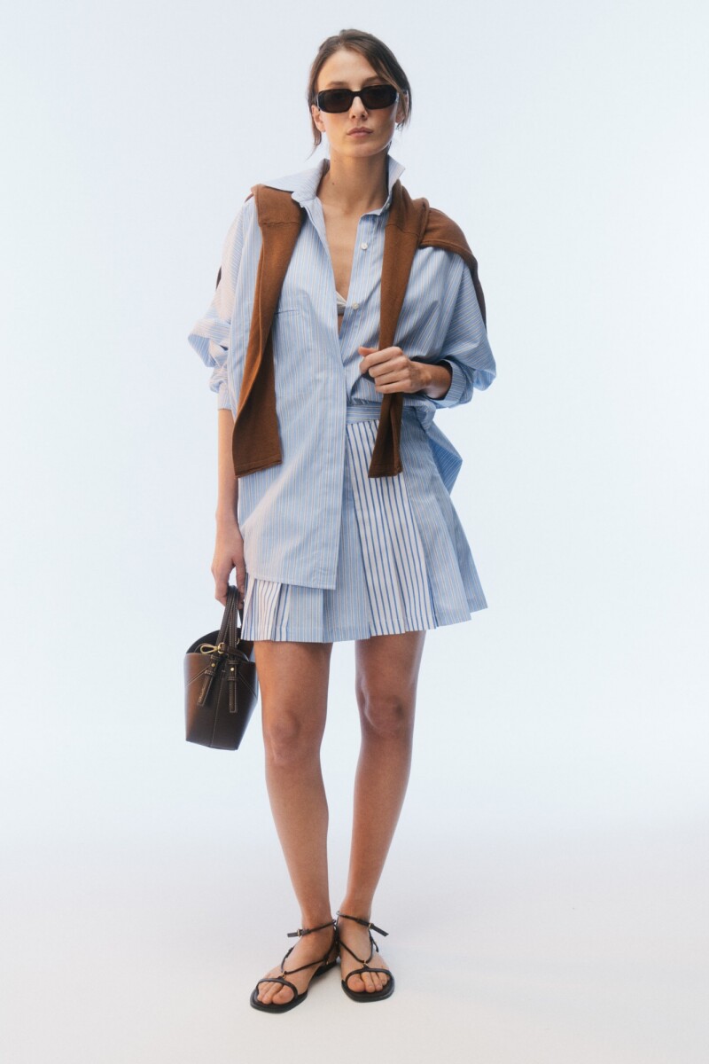 CAMISA MATILDA Celeste