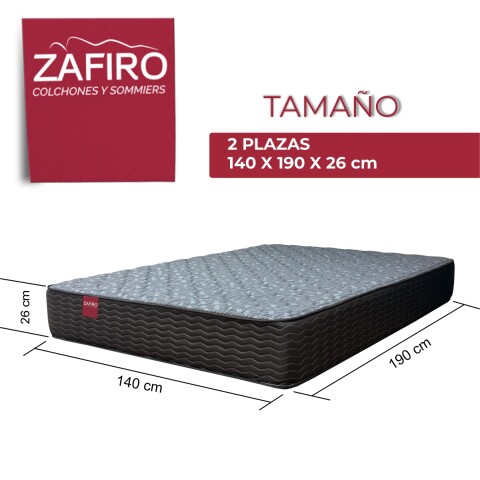 Colchón ZAFIRO - 2 Plazas - Espuma reversible - 140x190x26 cm - Hasta 130 Kg - GARANTIA 5 AÑOS Colchón ZAFIRO - 2 Plazas - Espuma reversible - 140x190x26 cm - Hasta 130 Kg - GARANTIA 5 AÑOS