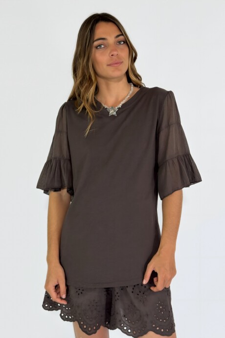 BLUSA CHIAIA Chocolate