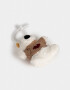 Llavero Peluche Llavero Y Charm De Perrito Con Sweater - Blanco Crema