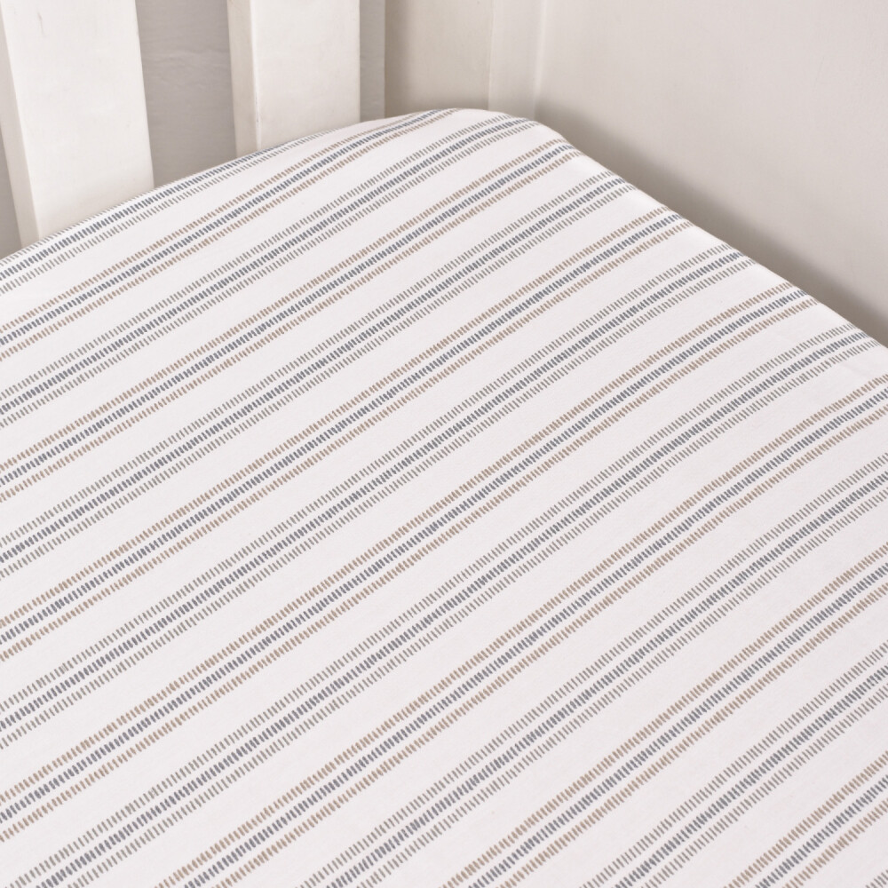 Sabanita Ajustable II Rayas Beige