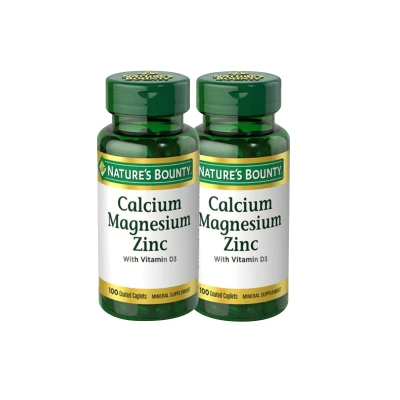 Pack x2 Calcio, Magnesio y Zinc x100 comprimidos Natural Life Pack X2 Calcio Magnesio, Zinc