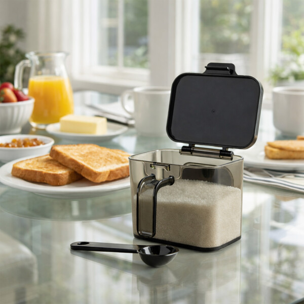 Especiero Salero Pimentero Magnético Frasco Contenedor 410ml Negro XL