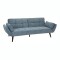 SOFA FRIDA Sillón Sofá Cama RUSTICO Frida Respaldo Reclinable - Azul