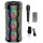 Parlante Portátil Bluetooth Micrófono C/ Remoto 40cm Negro