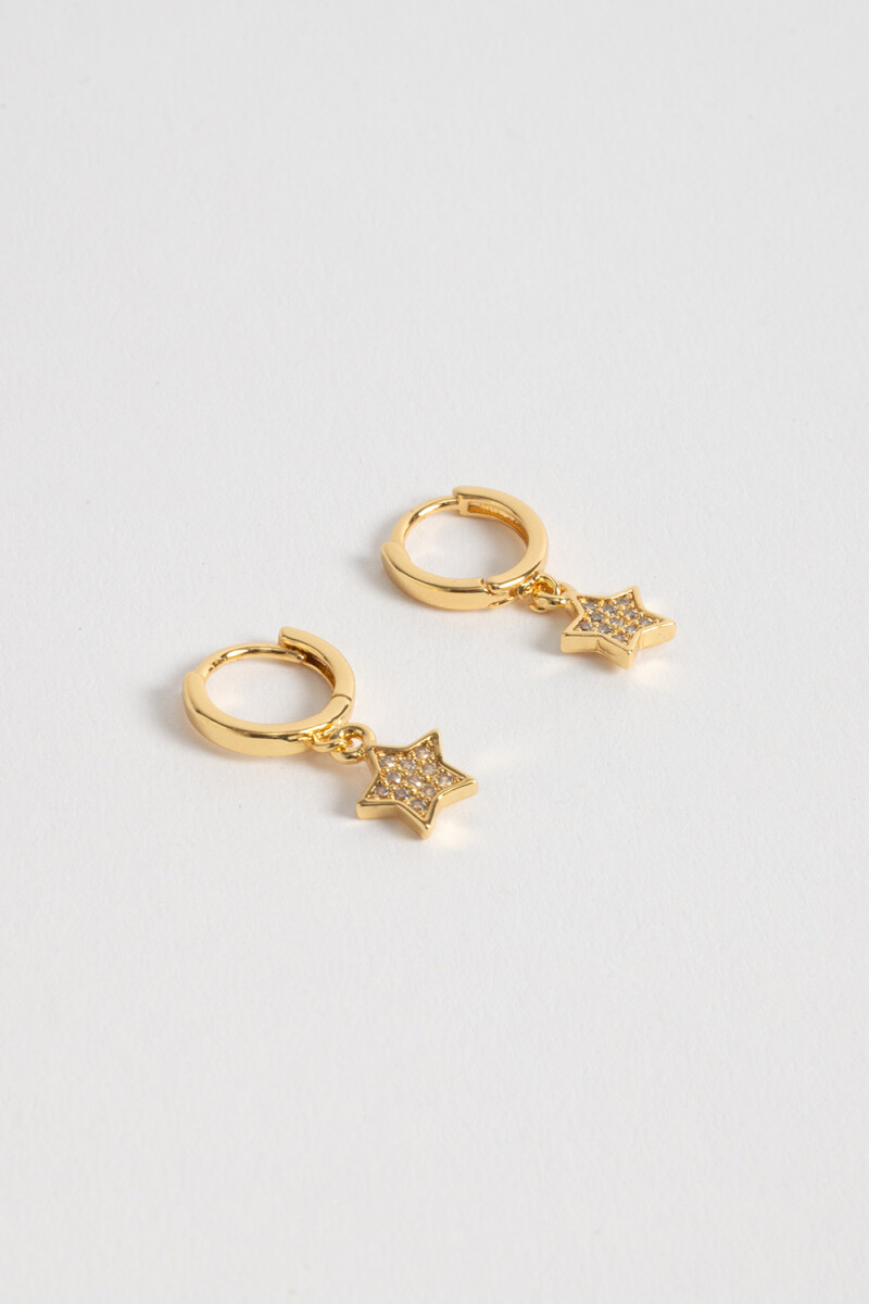 Aritos - Estrellas Dorado 