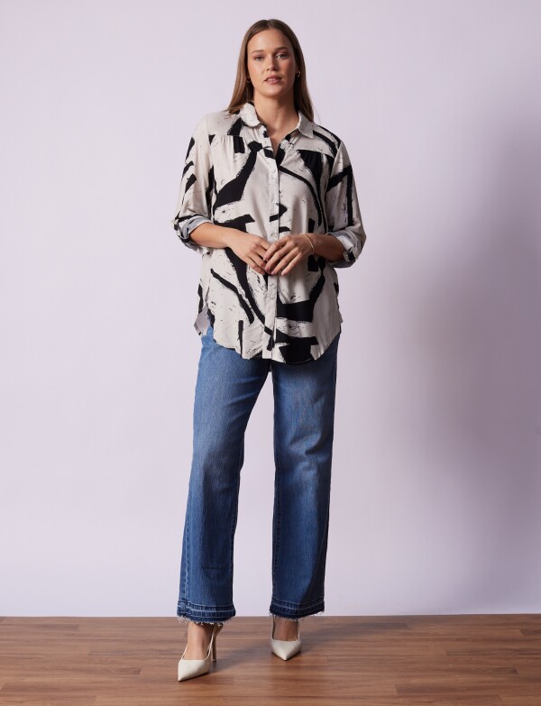 Camisola Print MULTI/NEGRO