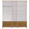 Ropero Prata 5 Puertas 6 Cajones 2814 Freijo/blan Mdf Ropero Prata 5 Puertas 6 Cajones 2814 Freijo/blan Mdf