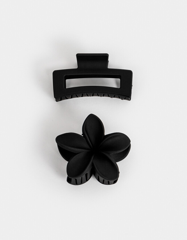 Broches Sets Hawaianas Set De Broches Combinados - Negro