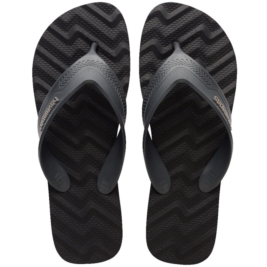 Sandalias de Hombre Havaianas Track Waves Negro - Gris