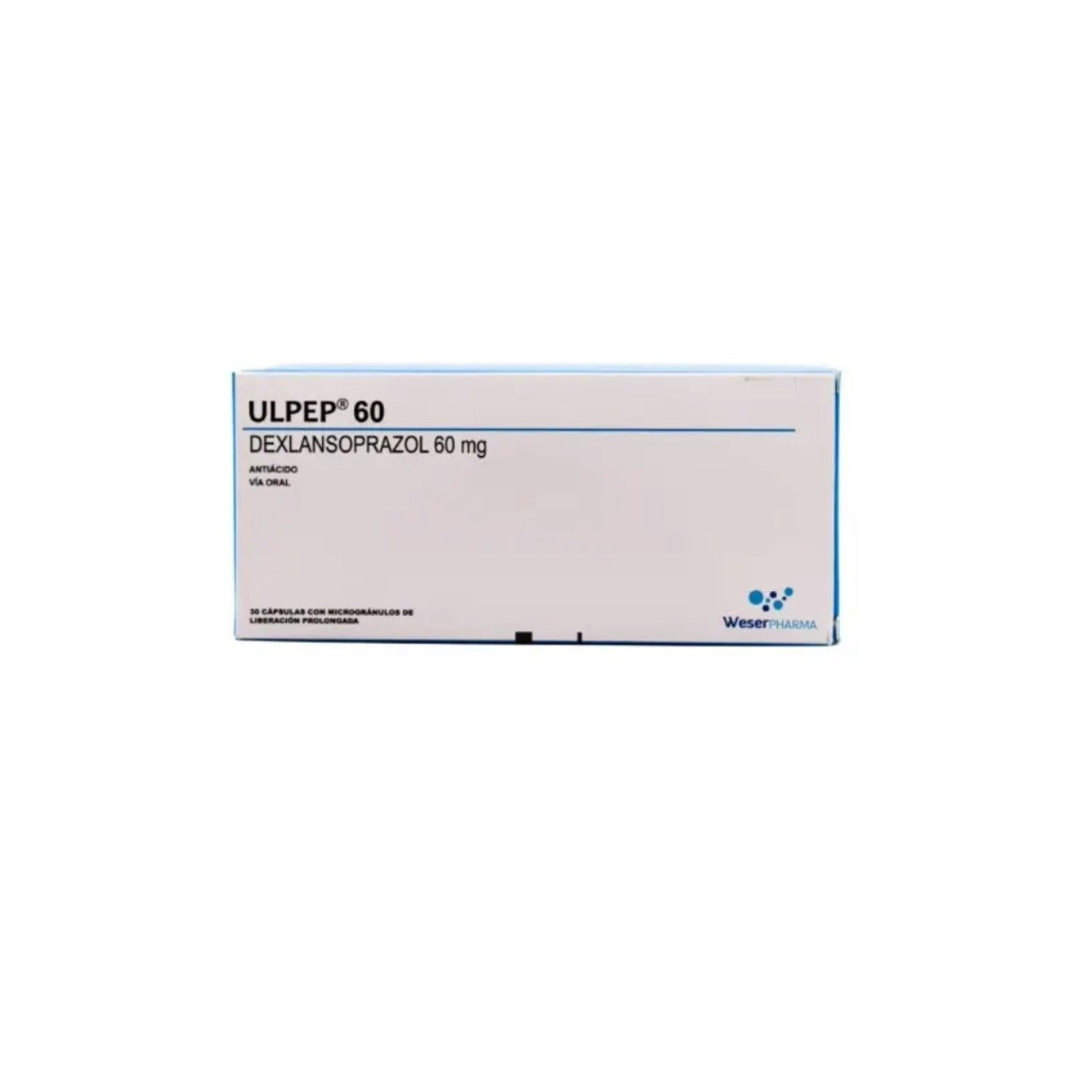 ULPEP 60 MG. CJ X 30 CÁPS. 