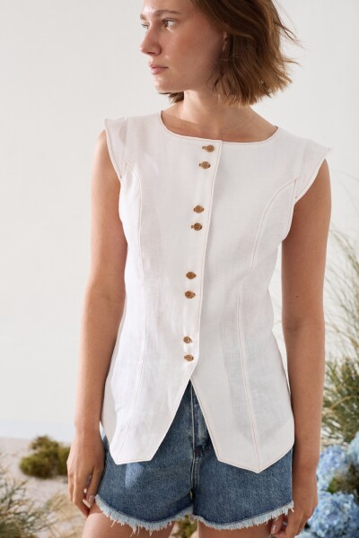 PRE VENTA CHALECO MORRO Blanco