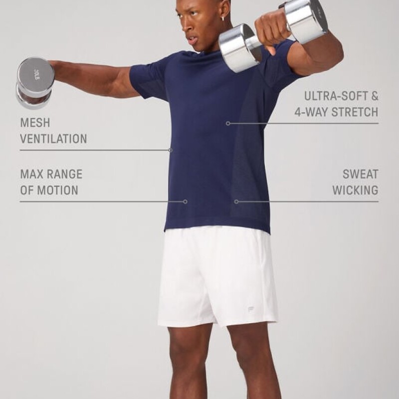 Remera Fabletics The Training Day Azul