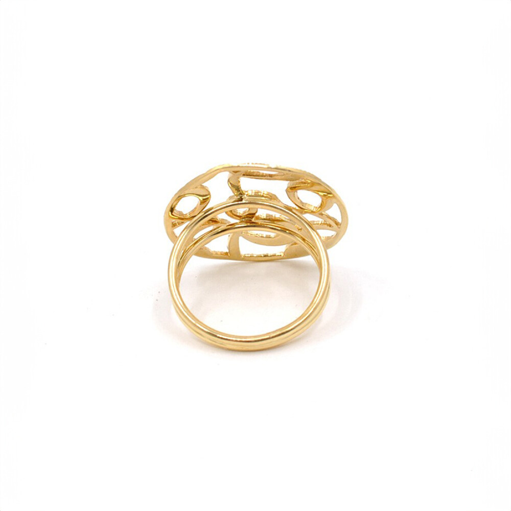 Anillo En Oro 18K Con Importante Diseño Anillo En Oro 18K Con Importante Diseño