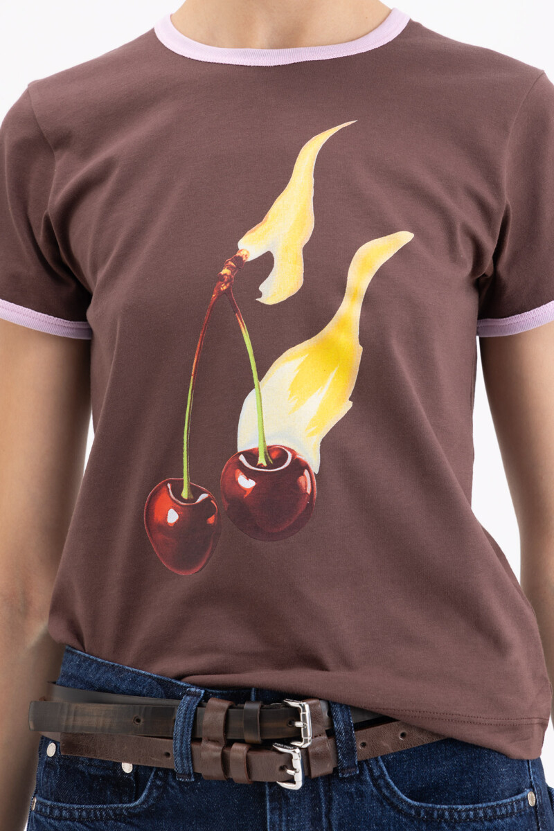 REMERA CHERRY Chocolate