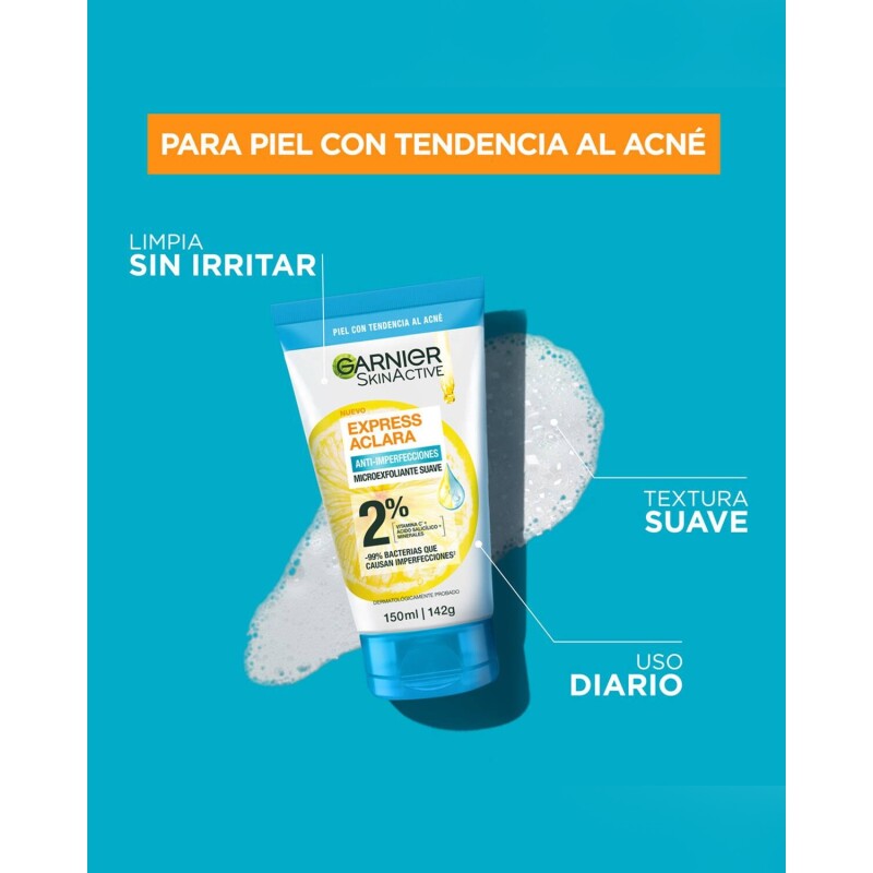 Limpiador Profundo Garnier Anti-Imperfecciones Express Aclara 150ml Limpiador Profundo Garnier Anti-Imperfecciones Express Aclara 150ml