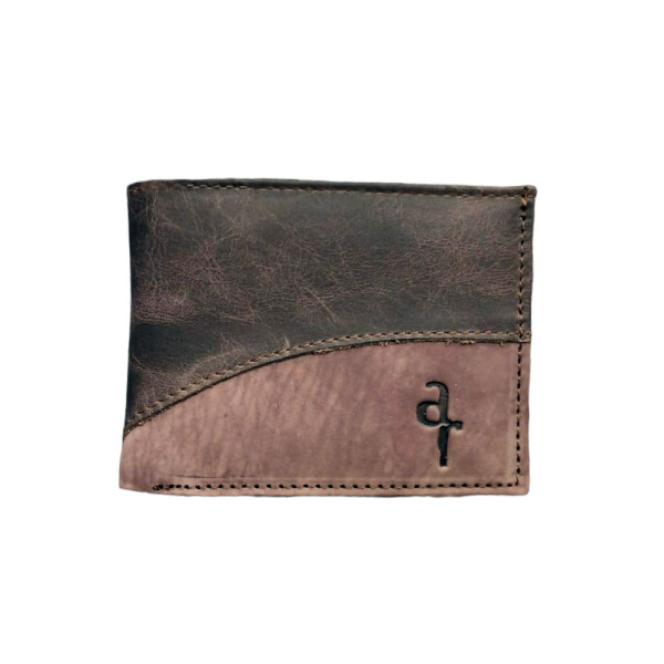Billetera Caballero De Cuero Con Divisiones 822 Marron