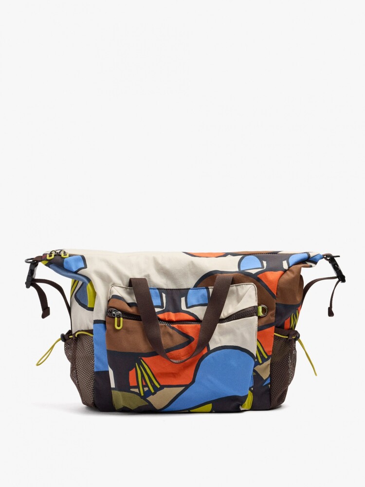 Bolso De Deporte Estampado De Nylon multicolor
