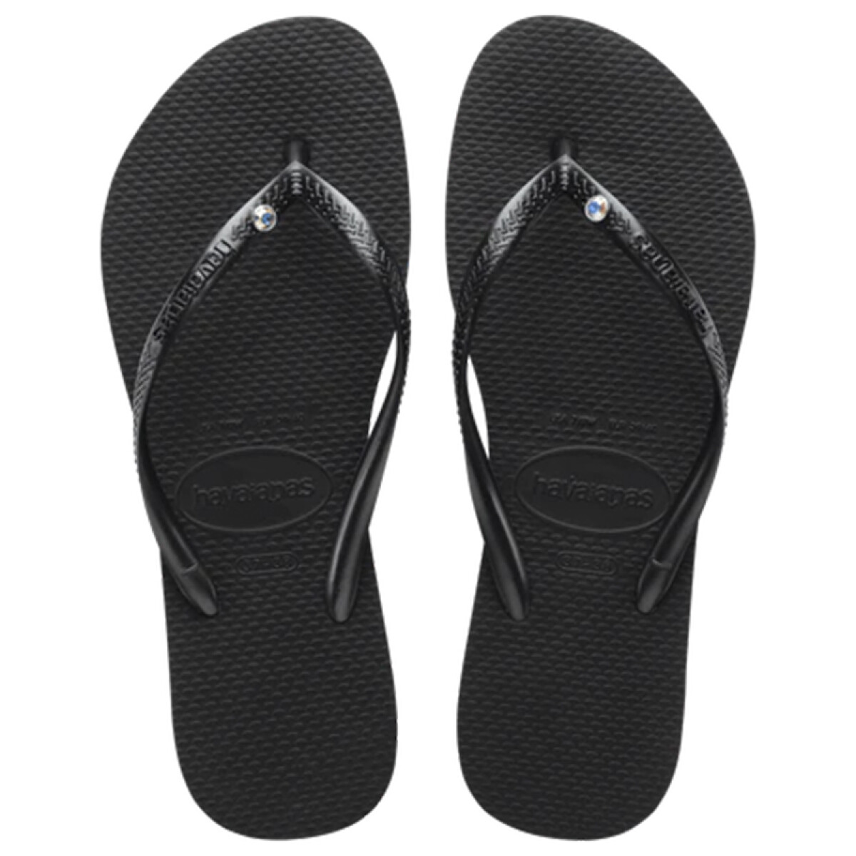 Ojotas Havaianas Slim Crystal Swarovski II - Negro 