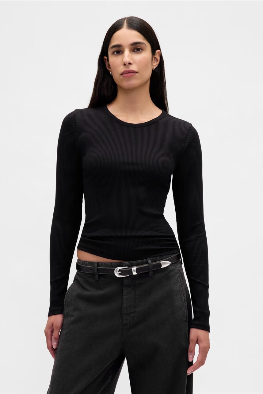 Remera Manga Larga Mujer Black