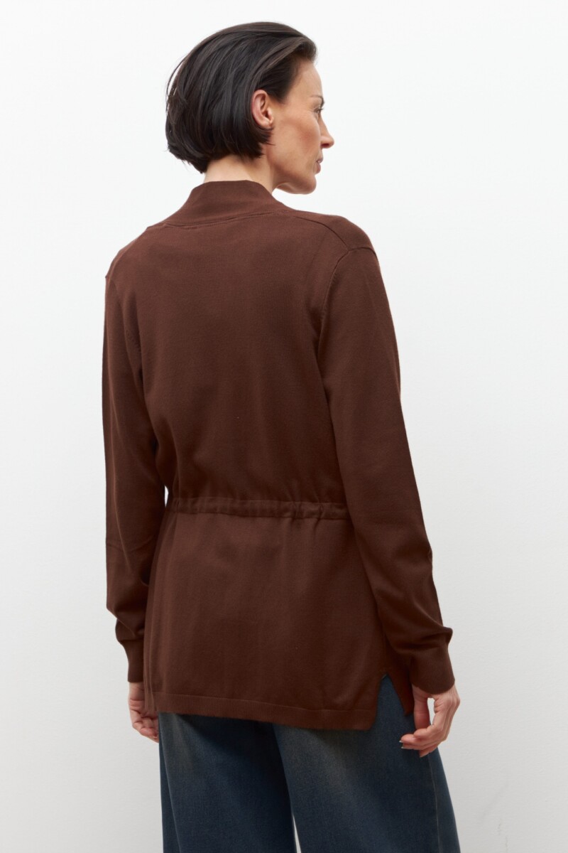 Ruana básica chocolate