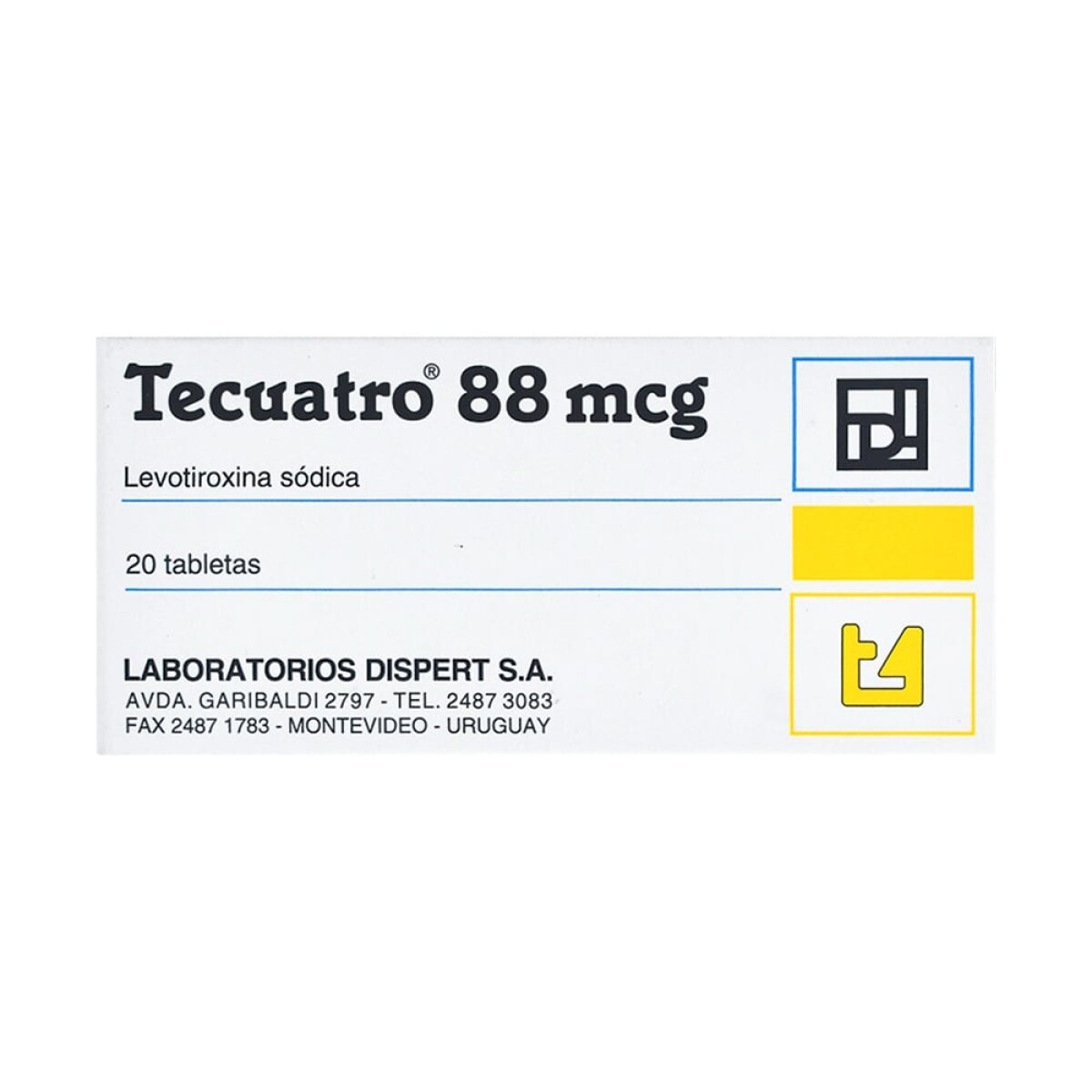 Tecuatro 88 mcg x 20 Comprimidos 