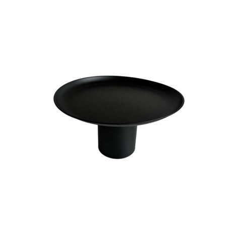 Plato Soporte Metálico 30X17Cm Negro