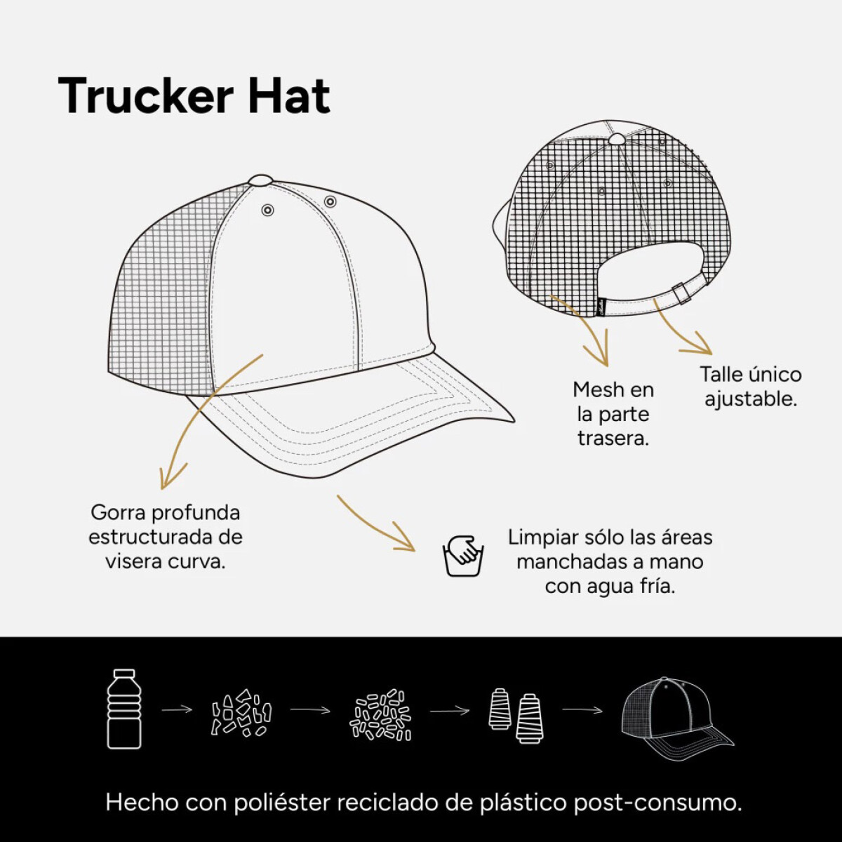 Gorro Martha Norte Trucker Blue — República