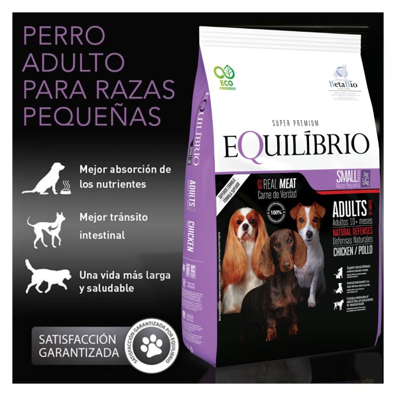 EQUILIBRIO PERROS ADULTOS RAZAS PEQUEÑAS 7.5 KG