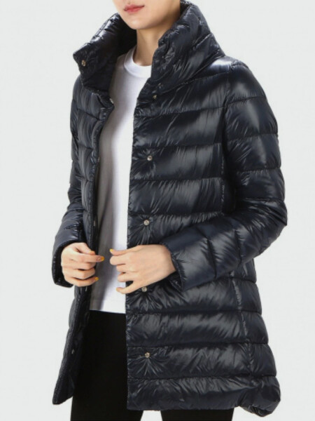Herno-Campera de nylon rellena de plumas, Amelia Azul