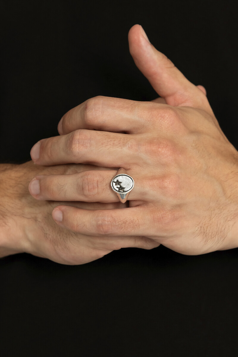 Twojeys Oval Ring Plata Plata