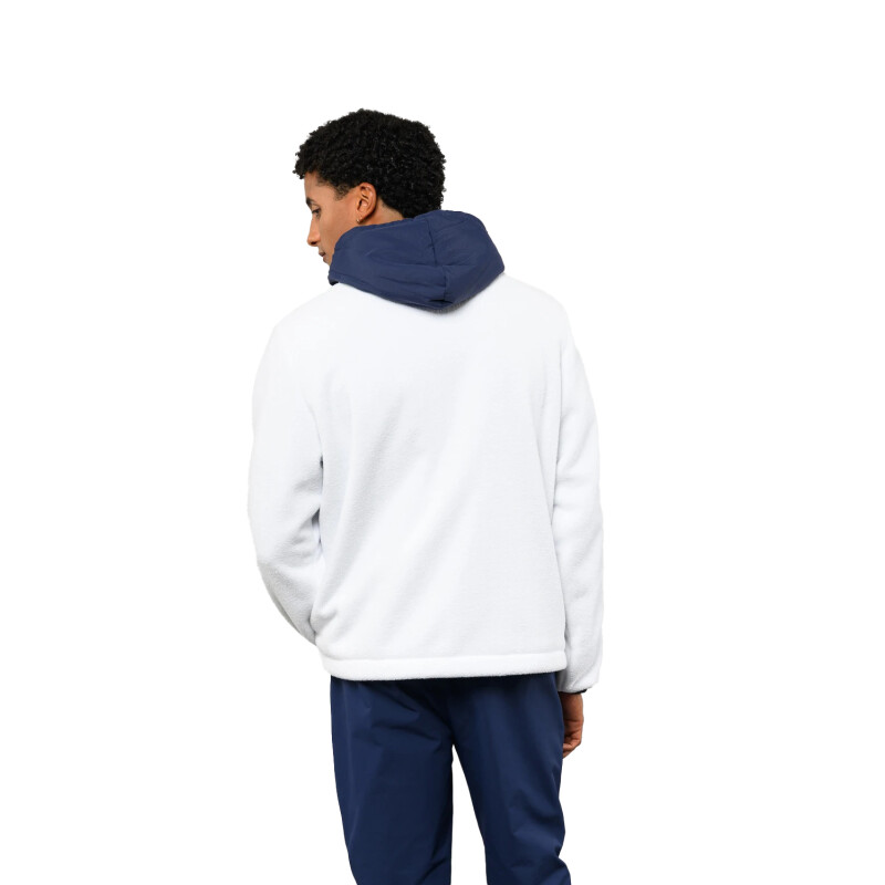 Campera Umbro De Polar Explor Hombre NU143106 Blanco-azul