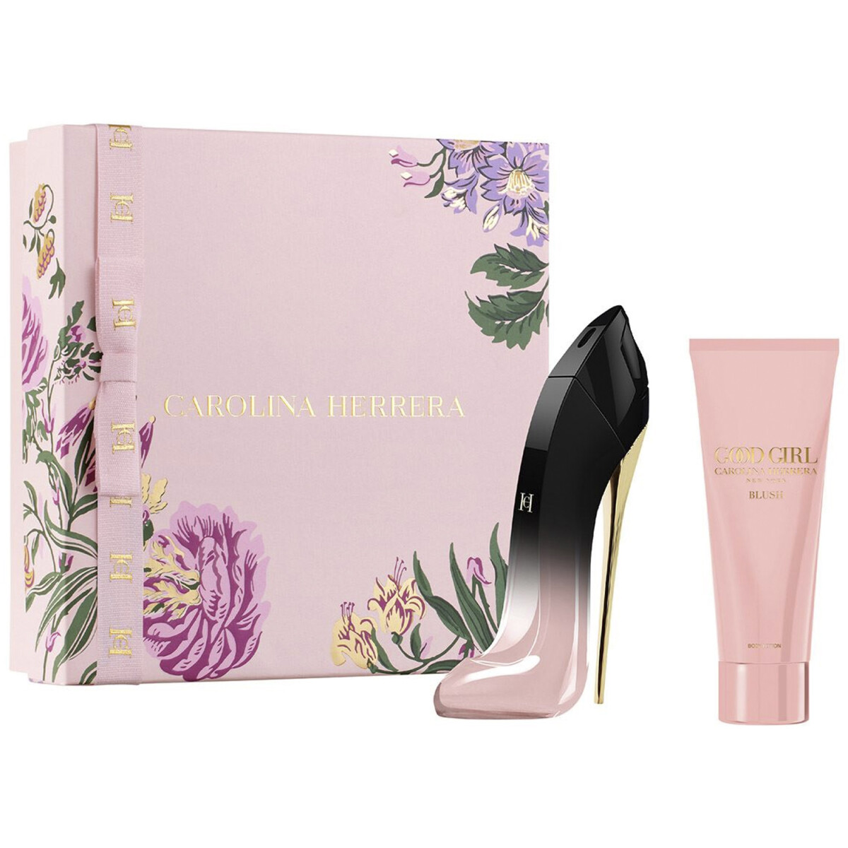 Set Perfume Carolina Herrera Good Girl Blush Elixir 80ml + Body Lotion Original 
