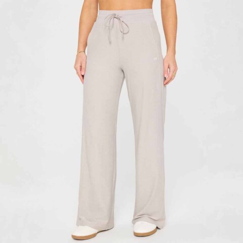 Pantalón Cloud Jersey Wide Leg Pant Mujer Light Sand Heather
