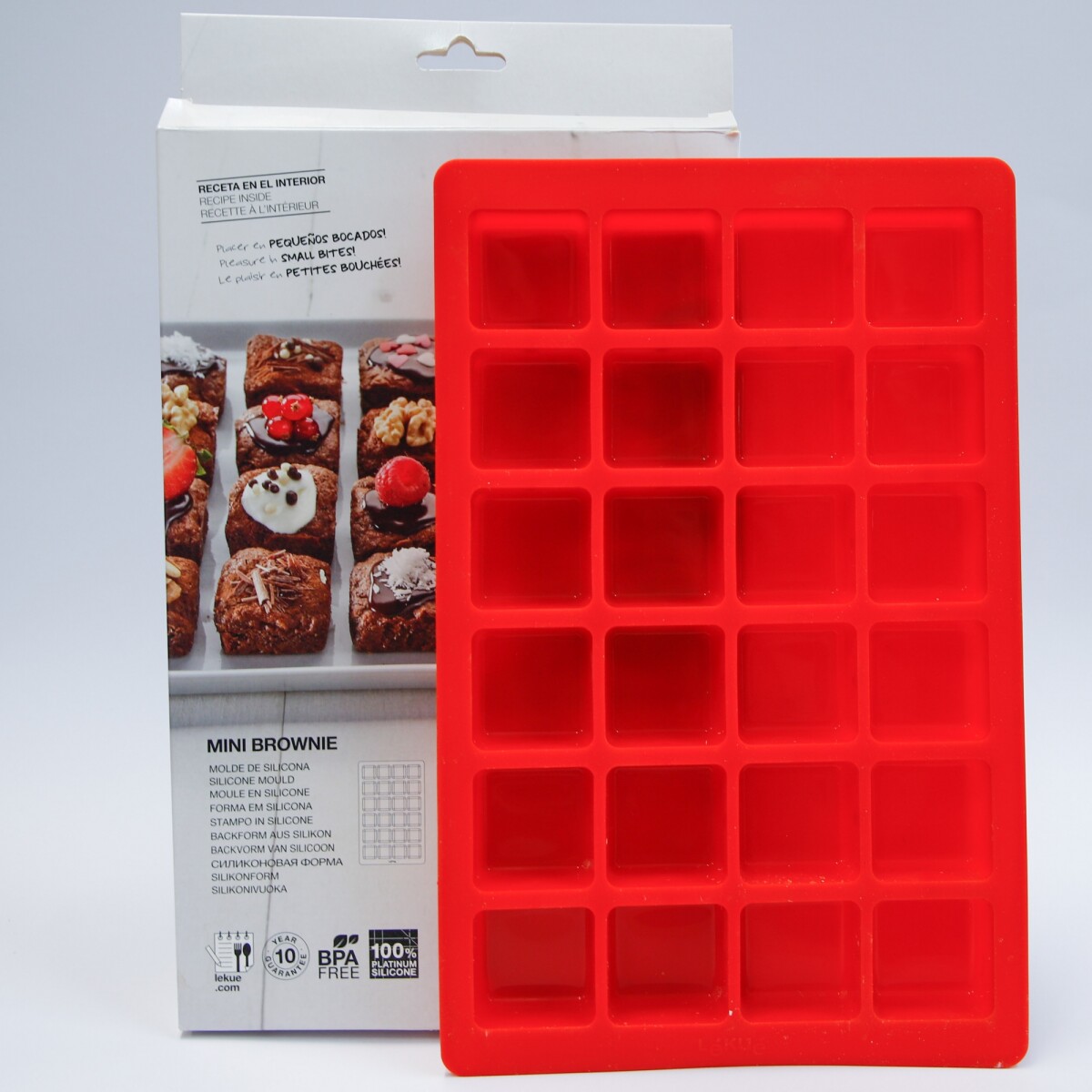 Molde de Silicona para Mini Brownies 