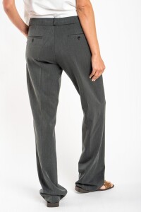 Pantalón Recto Línea Ejecutiva Gris Melange