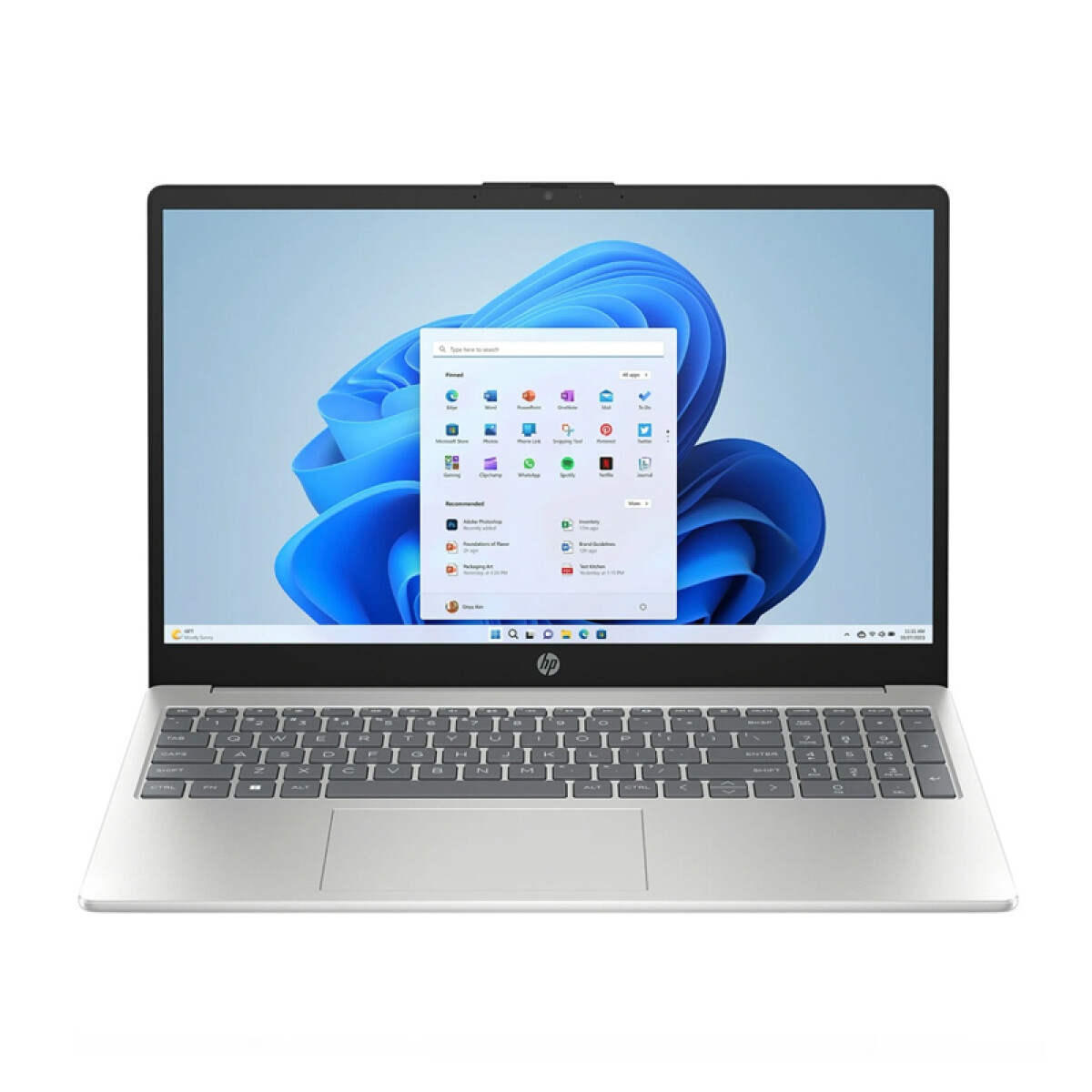 Notebook HP 15-fd0095wm. Intel i5-12ªGEN. RAM 16GB. Disco Sólido 500GB. Pantalla 15.6" Full HD 