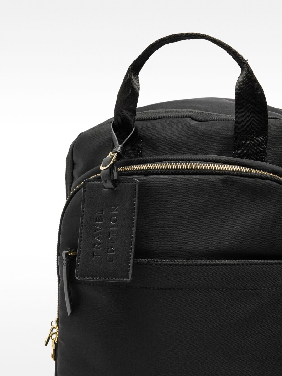 Mochila De Cabina Convertible En Trolley negro